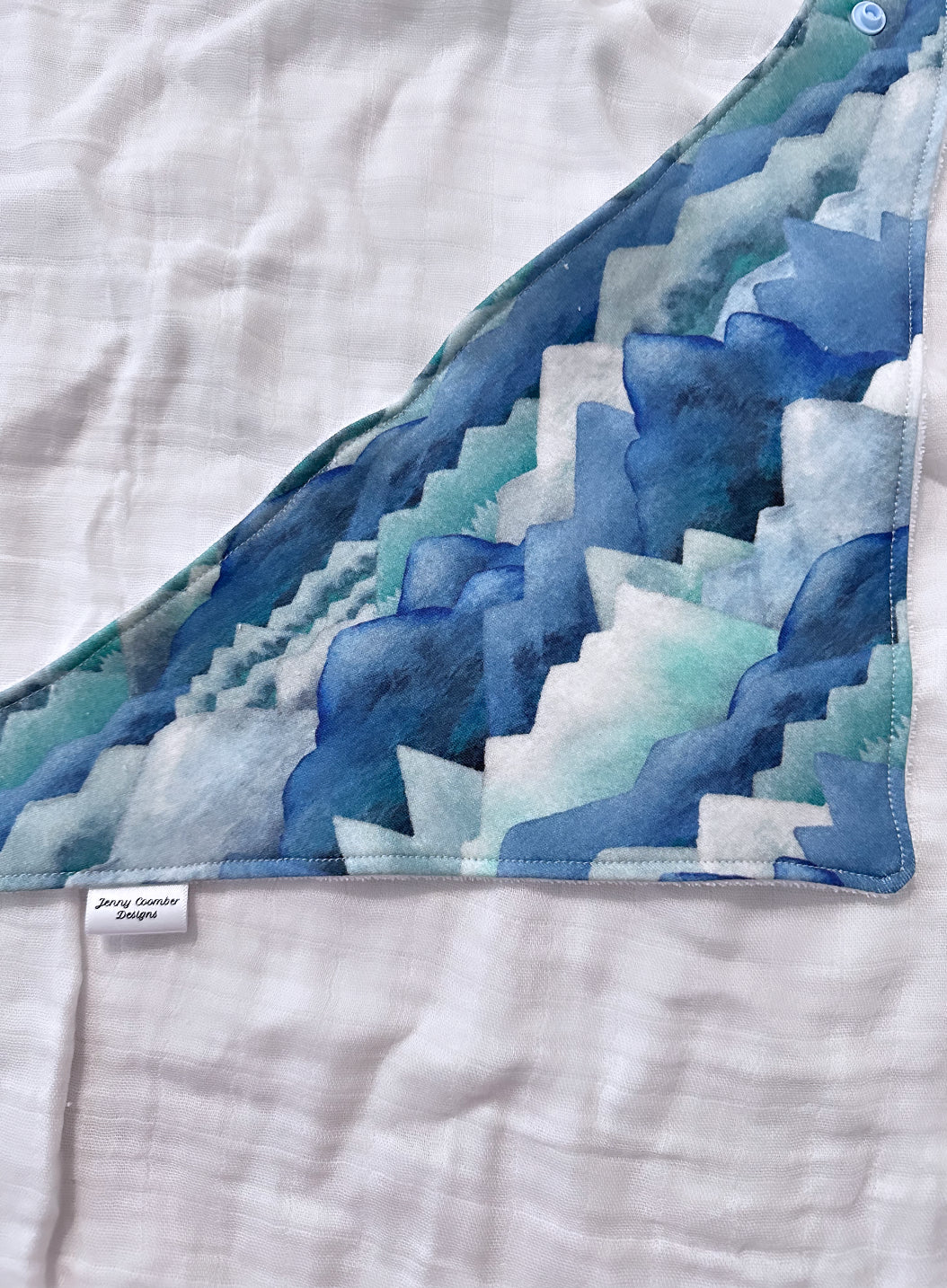 Bavoir bandana montagnes aquarelles