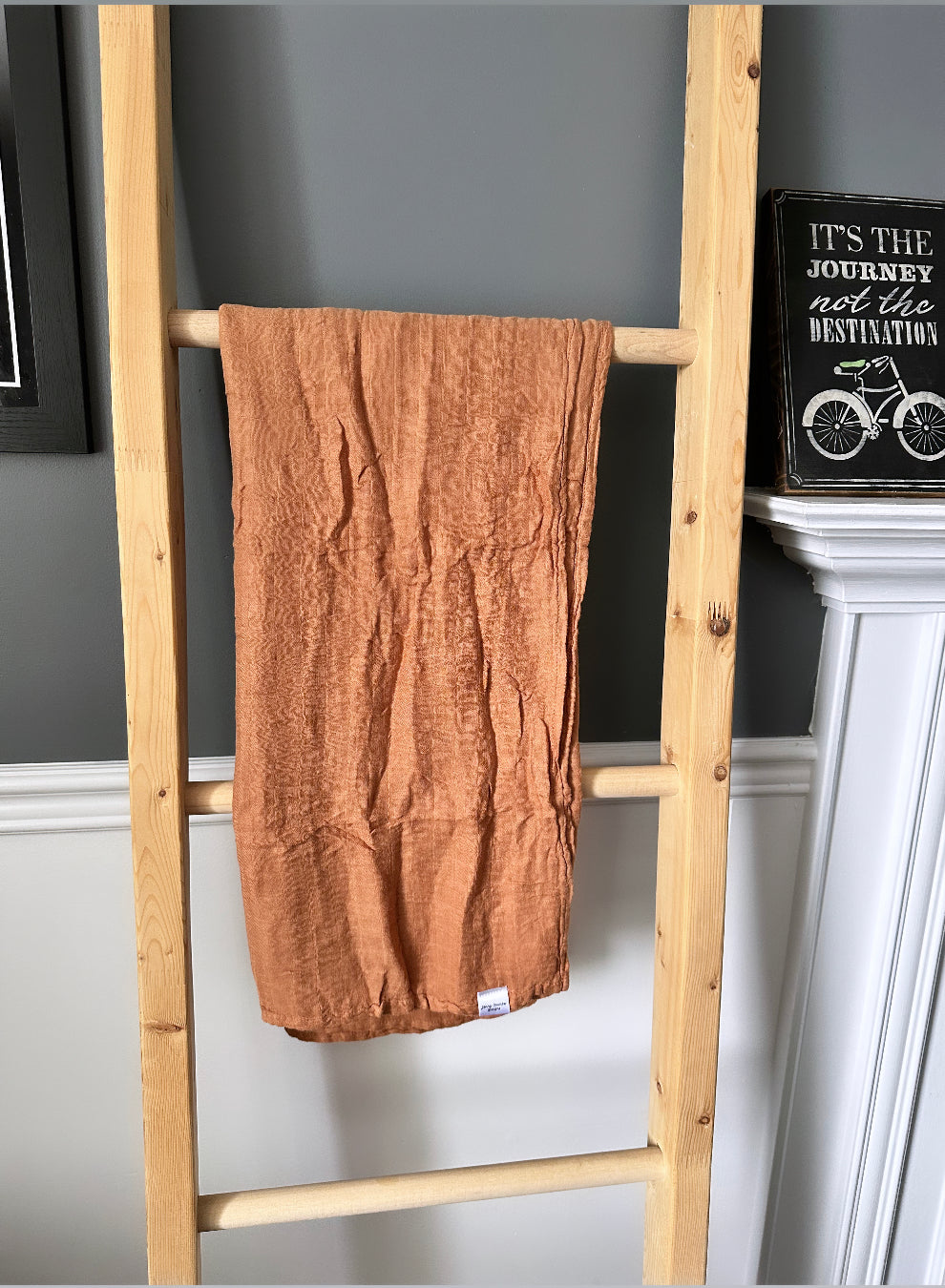 Pumpkin spice muslin swaddle