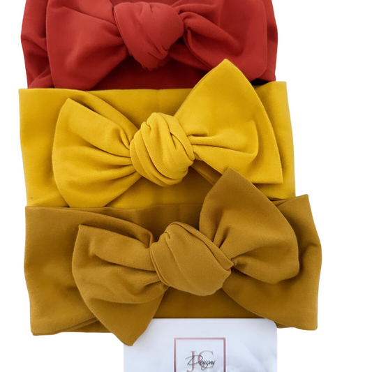 Yellow & orange head ties
