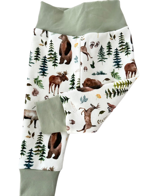 Woodland animal leggings