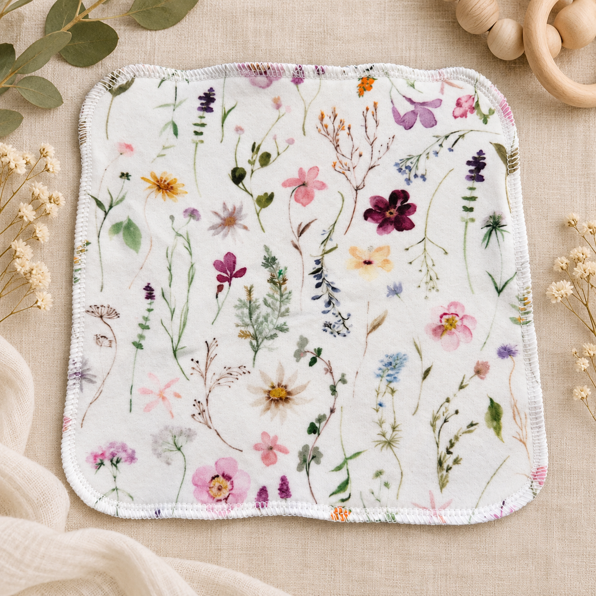 Botanical Bliss | Baby Washcloths – Set of 3