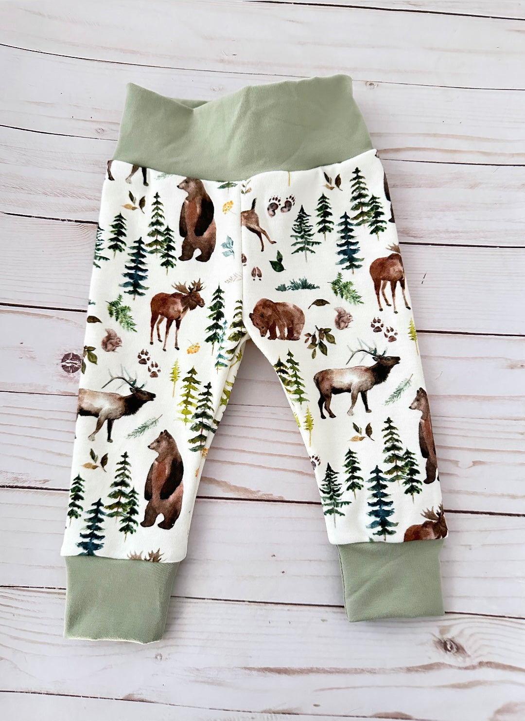 Woodland animal leggings