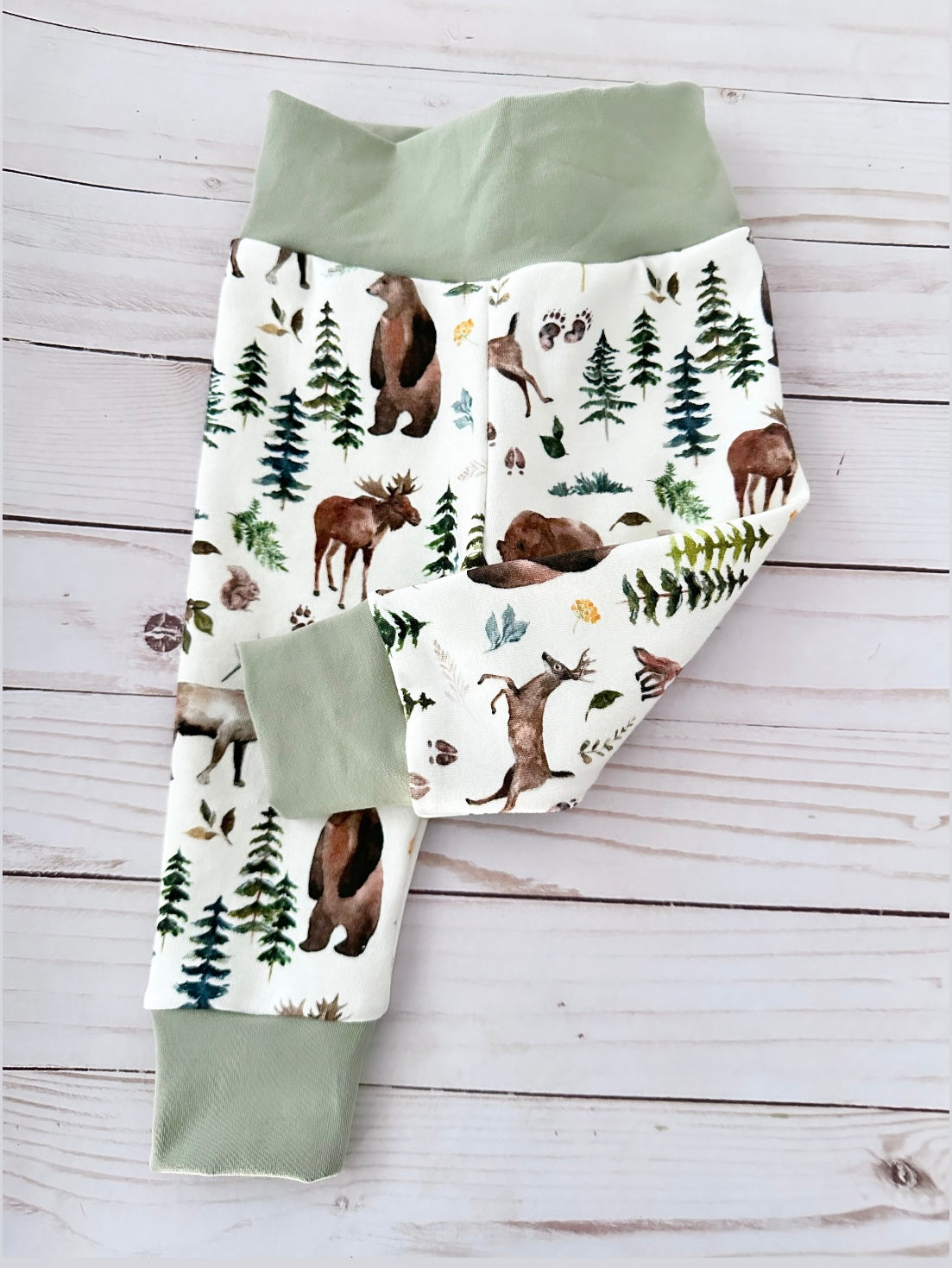 Woodland animal leggings