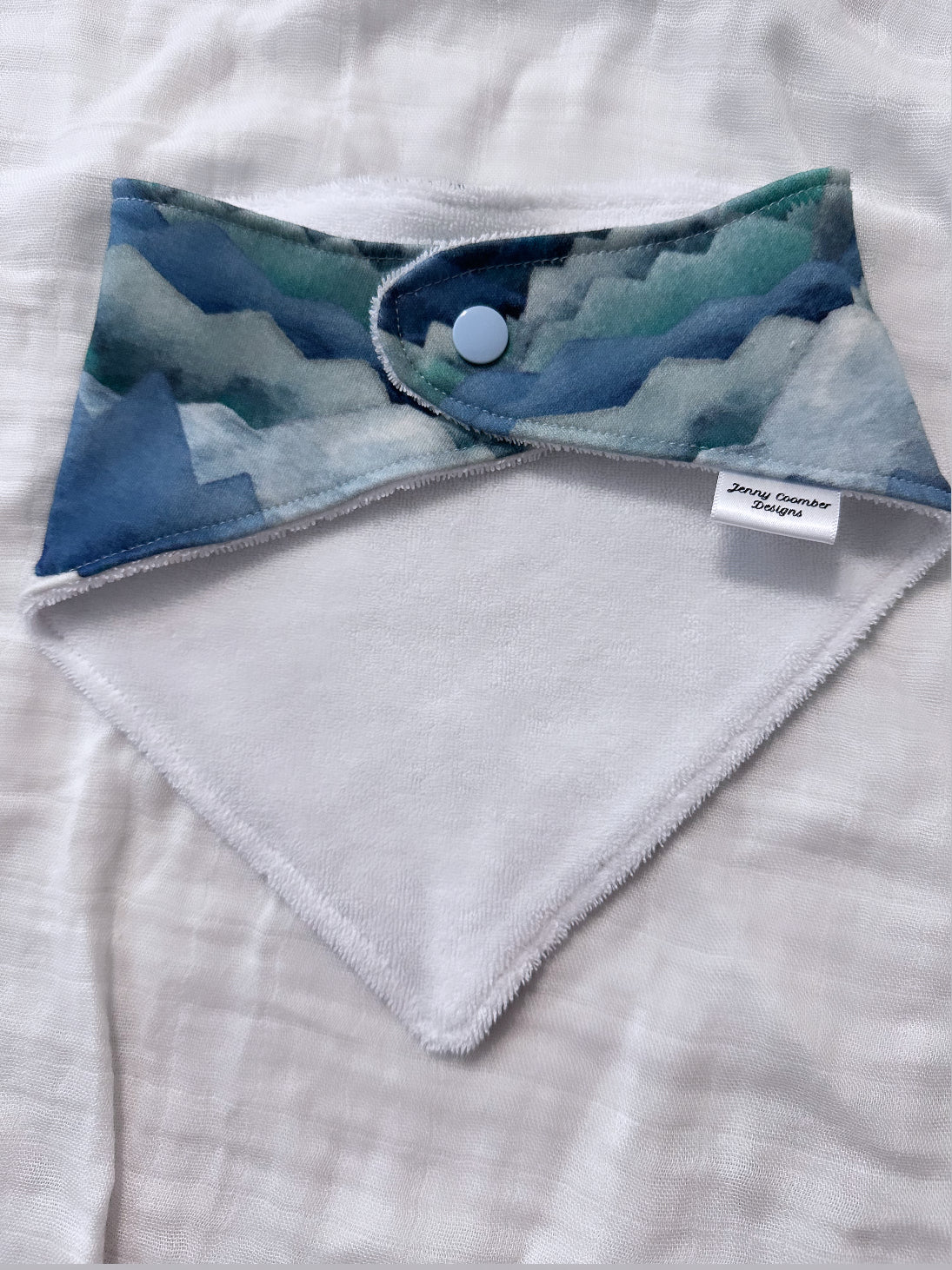 Bavoir bandana montagnes aquarelles