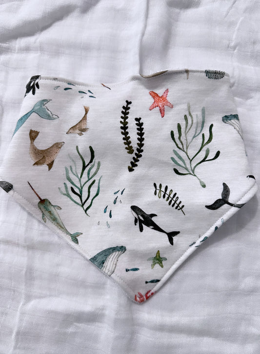 Under the sea bandana bib