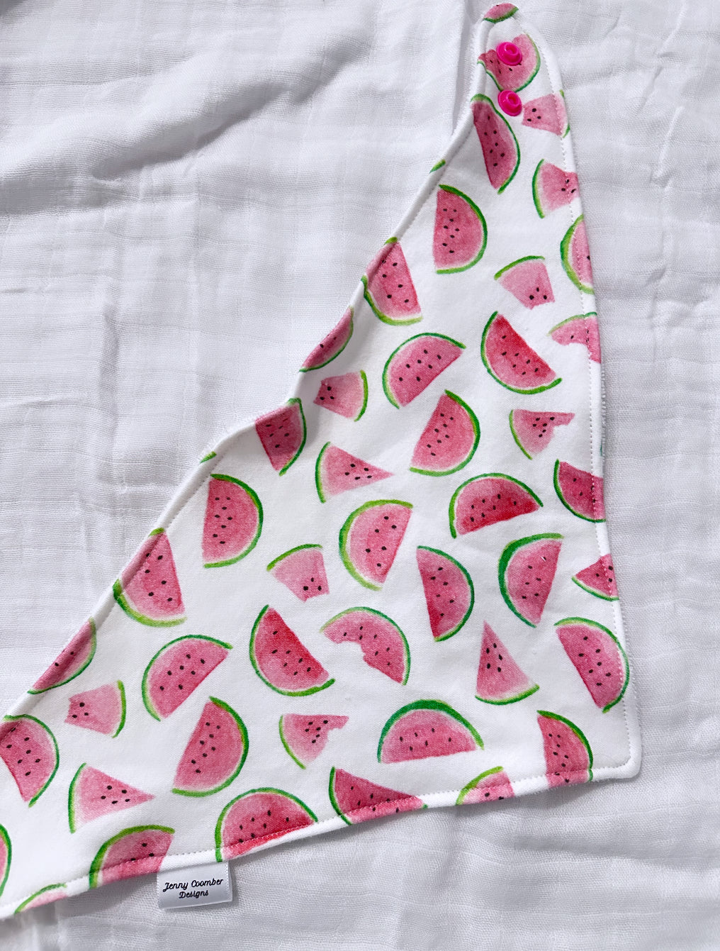 Watermelon bandana bib
