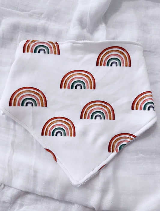 Rainbow bandana bib