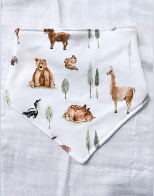 Llama and friends bandana bib
