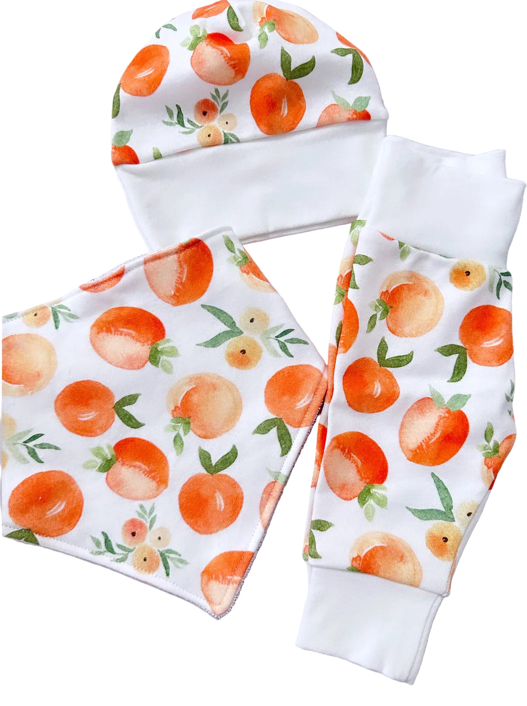 Peach bandana bib
