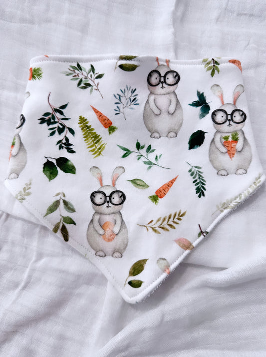 Smart bunny bandana bib