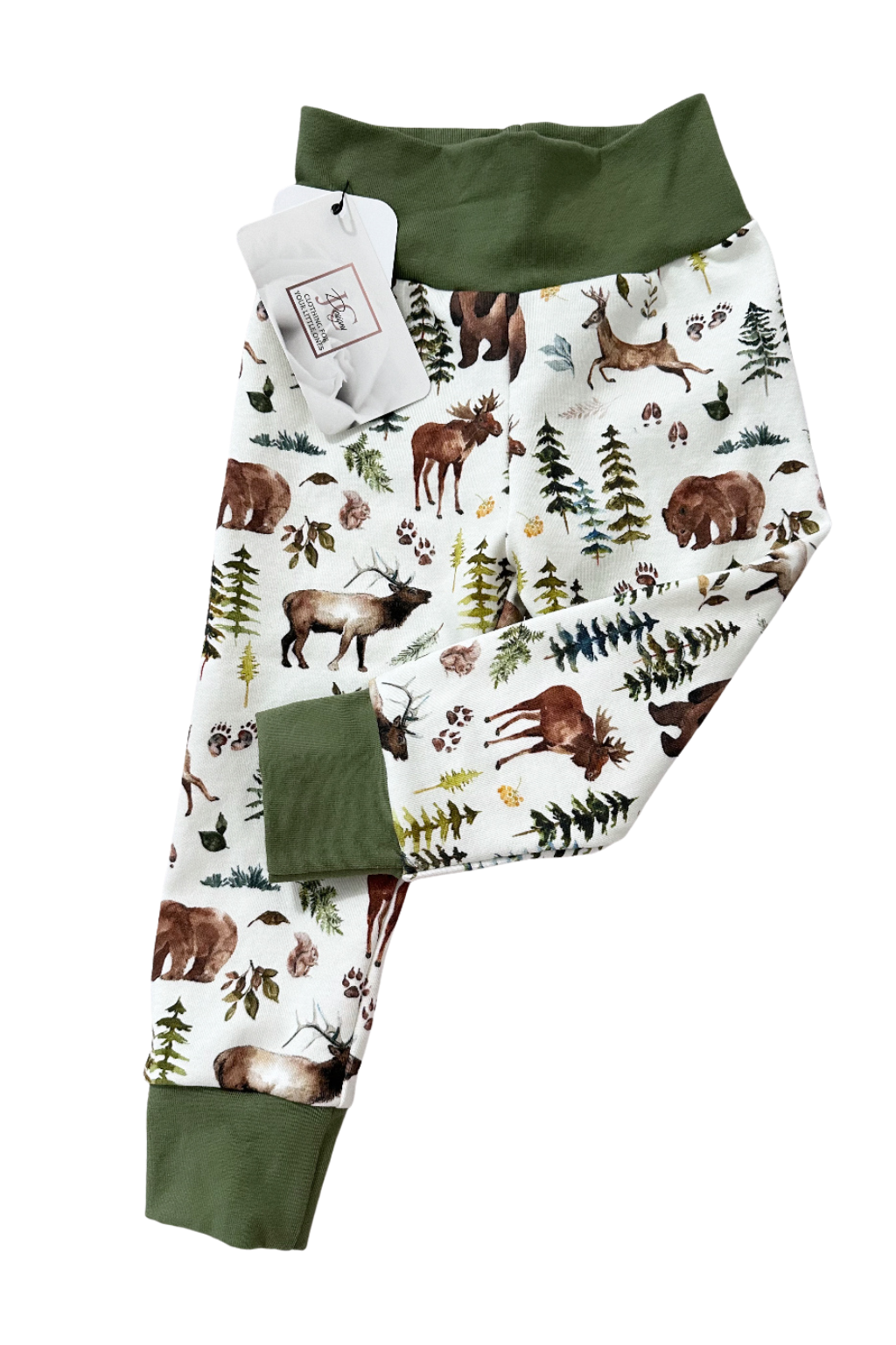 Woodland animal leggings