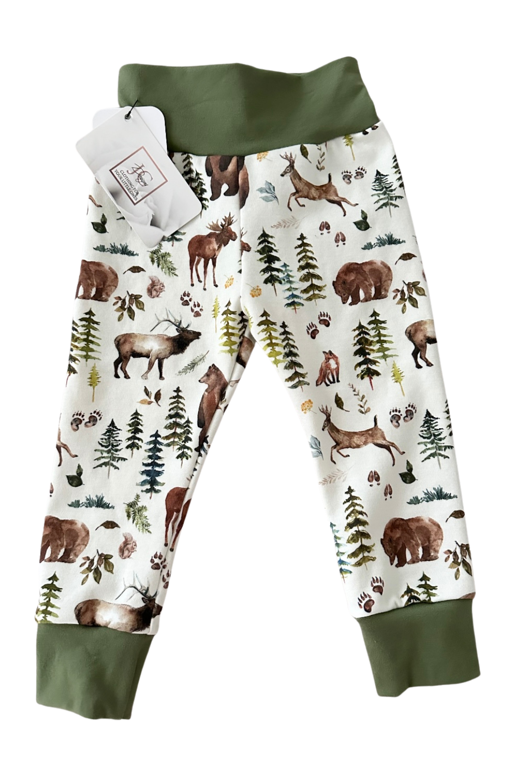 Woodland animal leggings