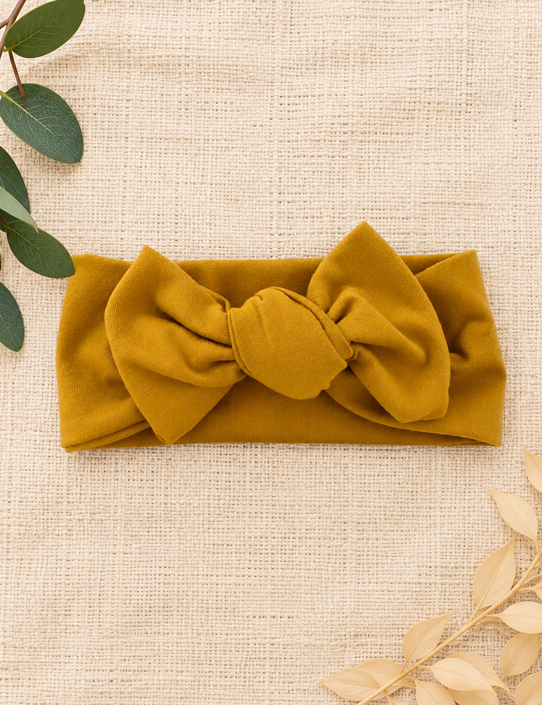 Lazos para la cabeza de color amarillo y naranja