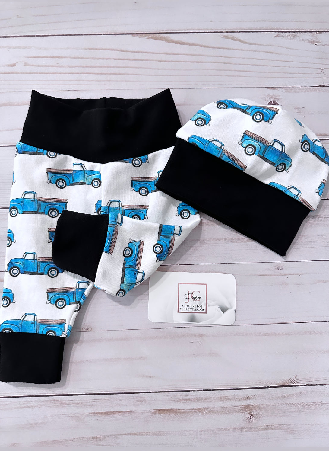 blue pickup trucks outfit