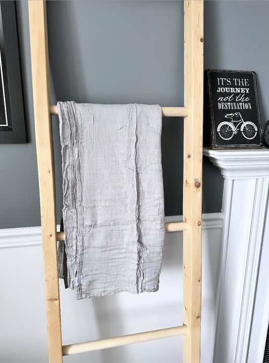Stone muslin swaddle blanket
