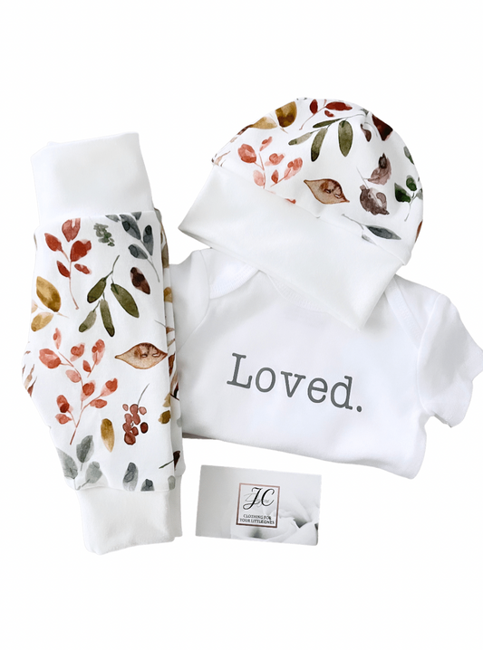 Watercolour leaves outfit