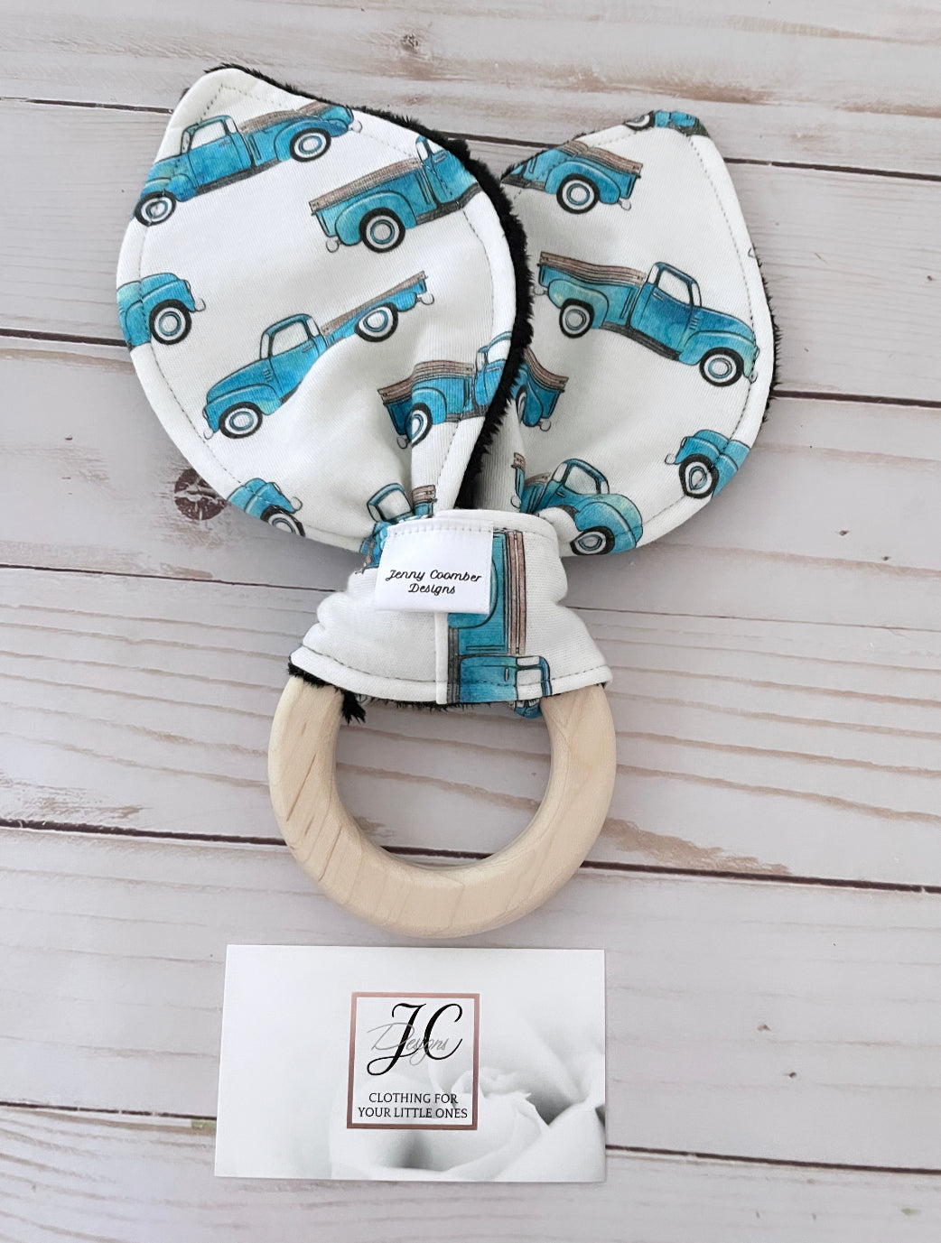 Blue truck Teether