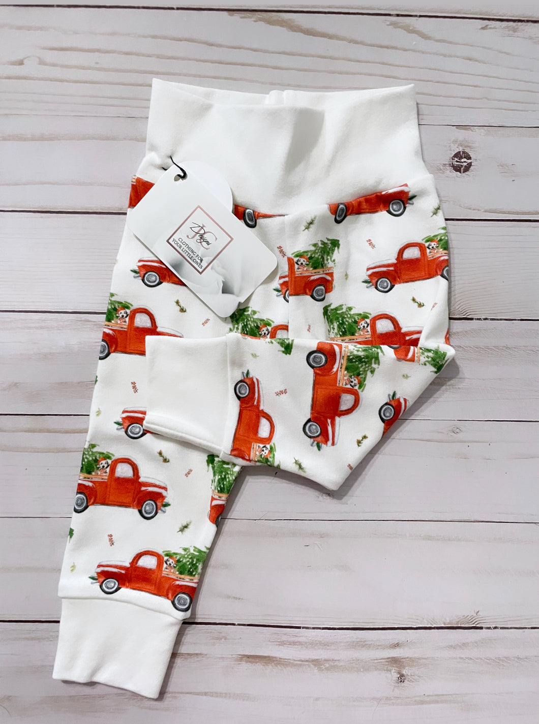 Red truck leggings