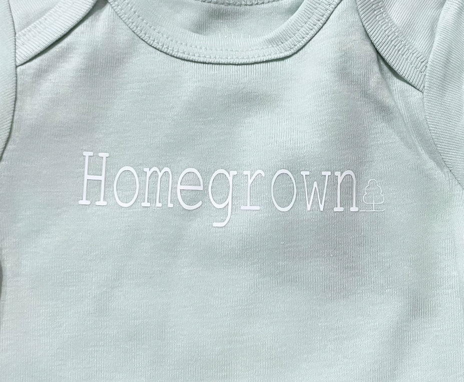 Homegrown onesie
