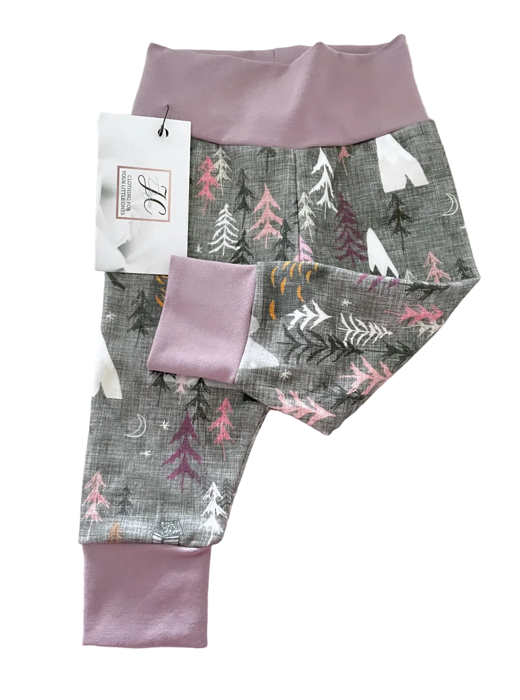 Purple woodland leggings