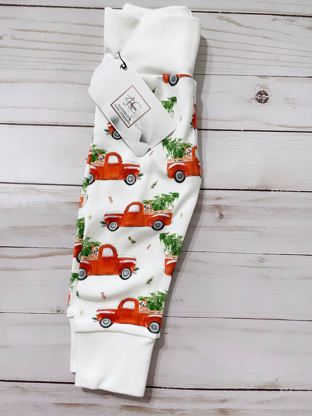 Red truck leggings