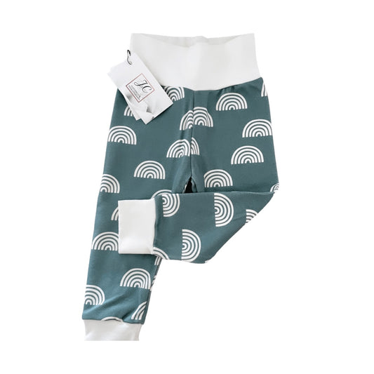 Legging arc-en-ciel blanc