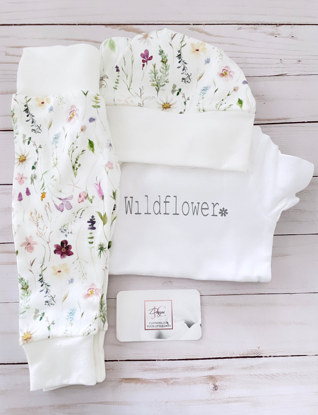 Purple wildflower outfit