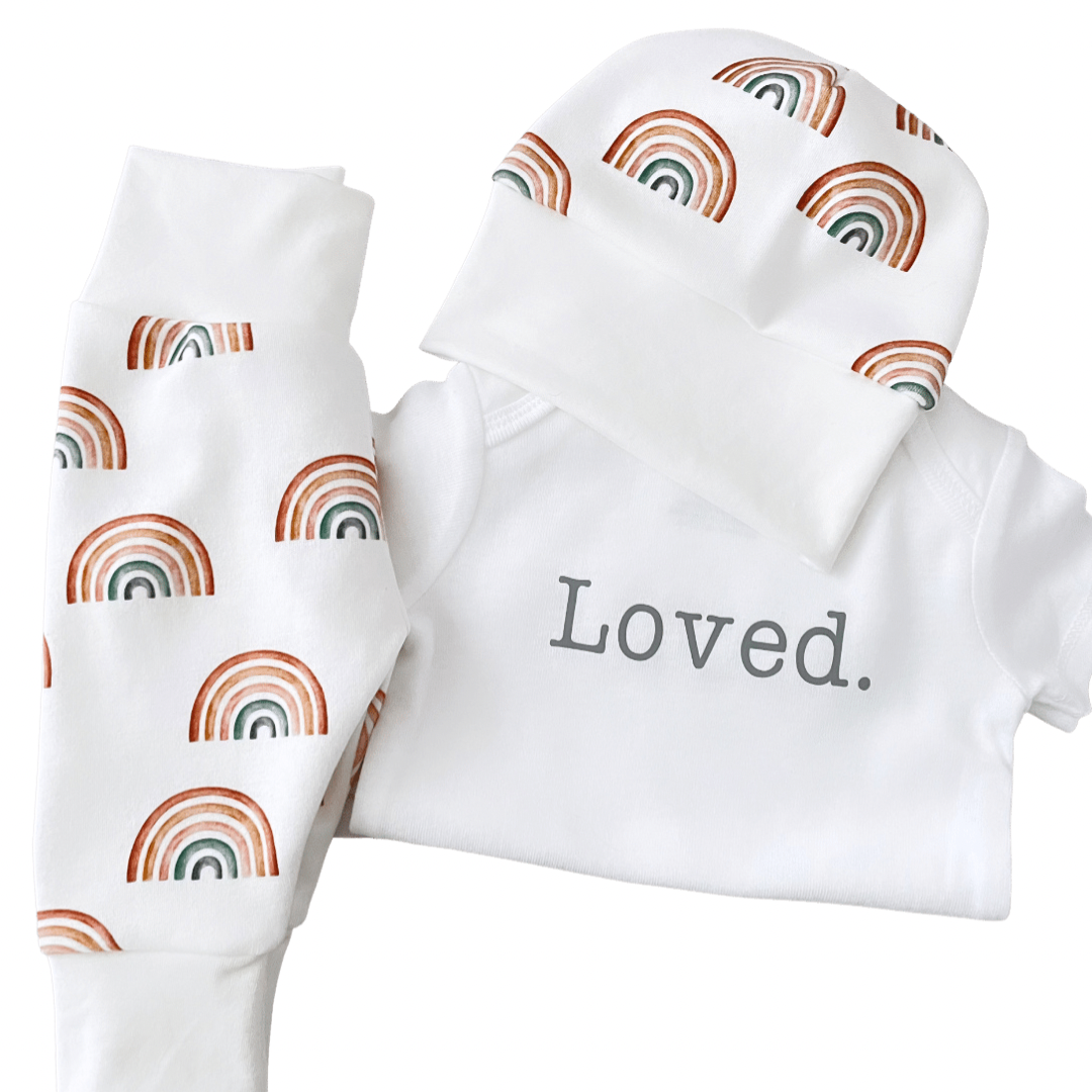 Rainbow baby outfit