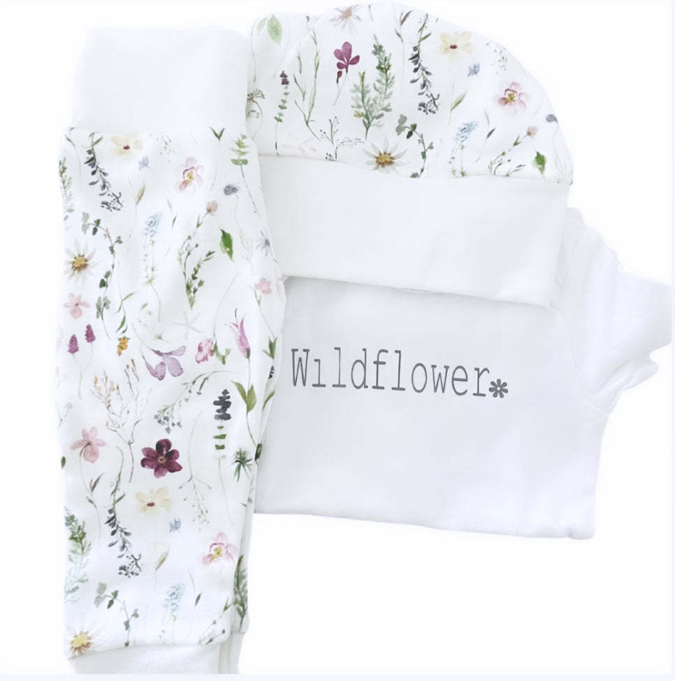 Purple wildflower outfit