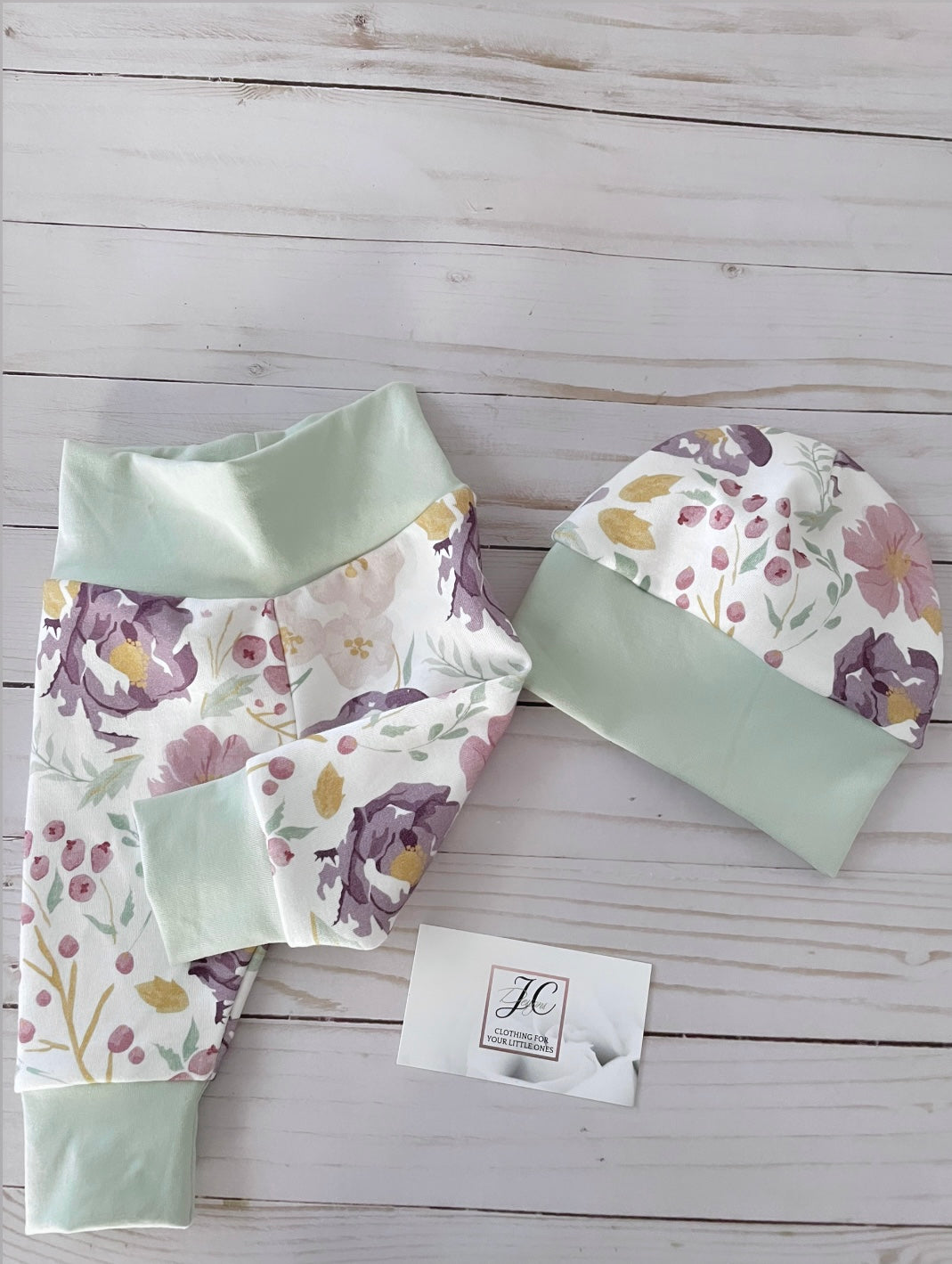 Watercolour floral outfit