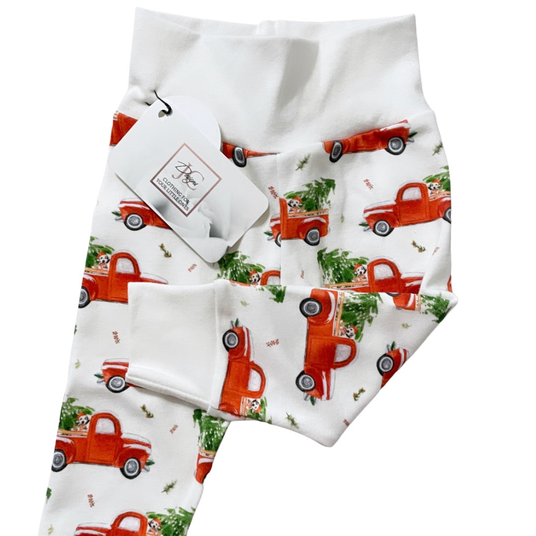 Red truck leggings