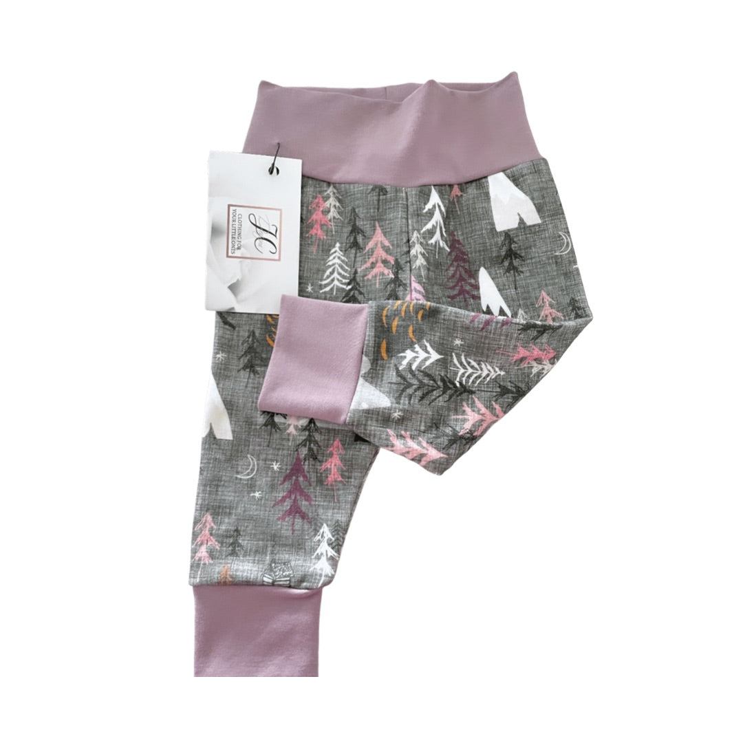 Purple woodland leggings – Jenny Coomber Designs