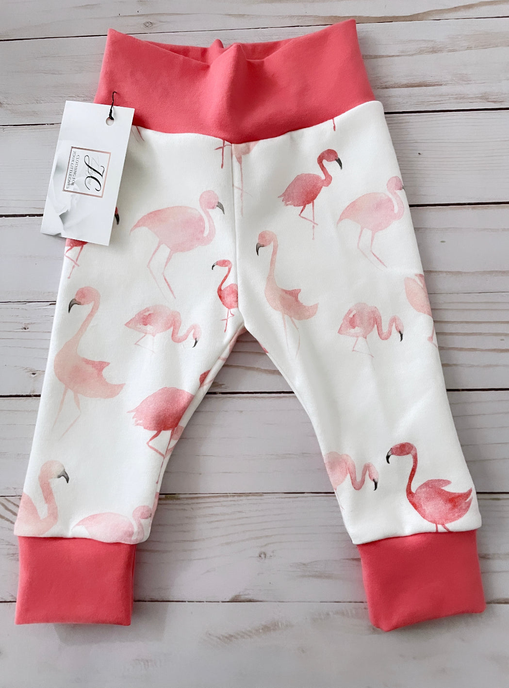 Flamingo baby leggings