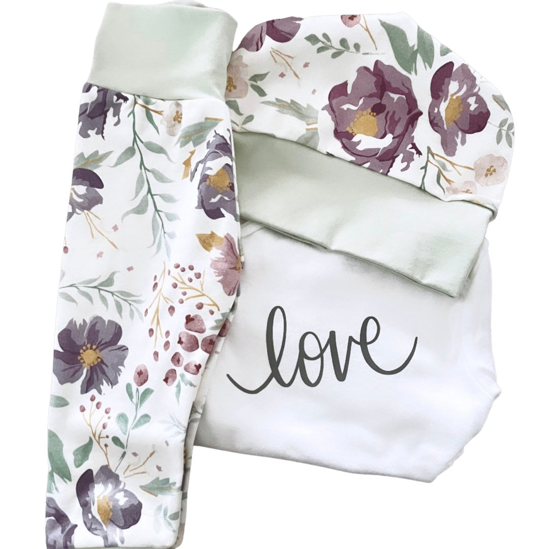 Watercolour floral outfit