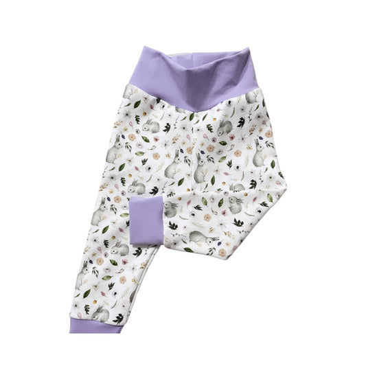 Small floral bunnies leggings