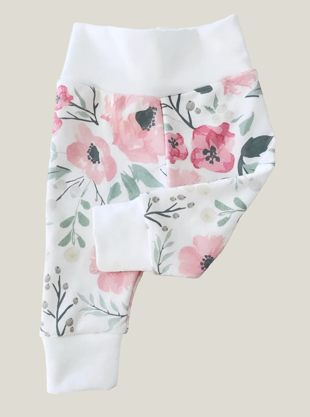 Watercolour Pink floral leggings