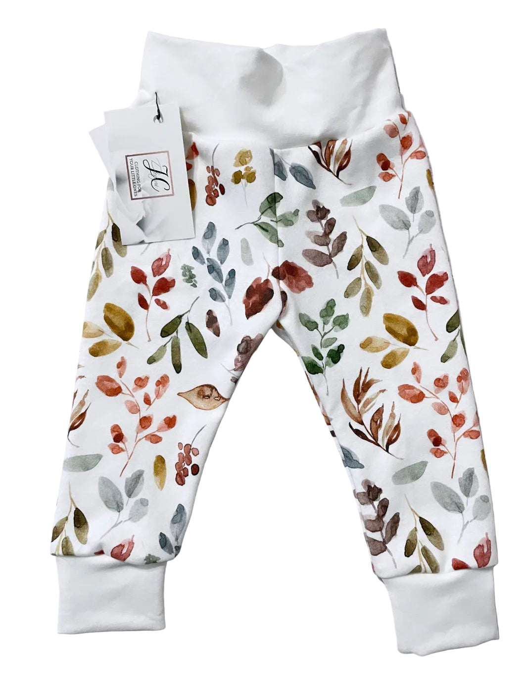 Watercolour leaves leggings