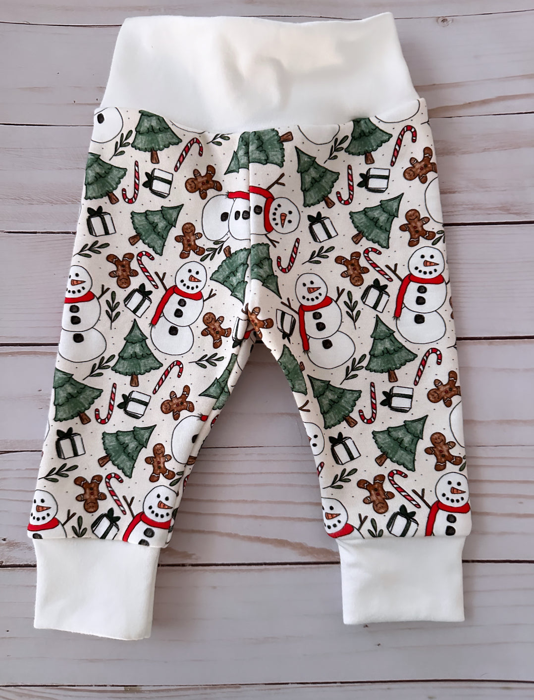 Snowman party leggings