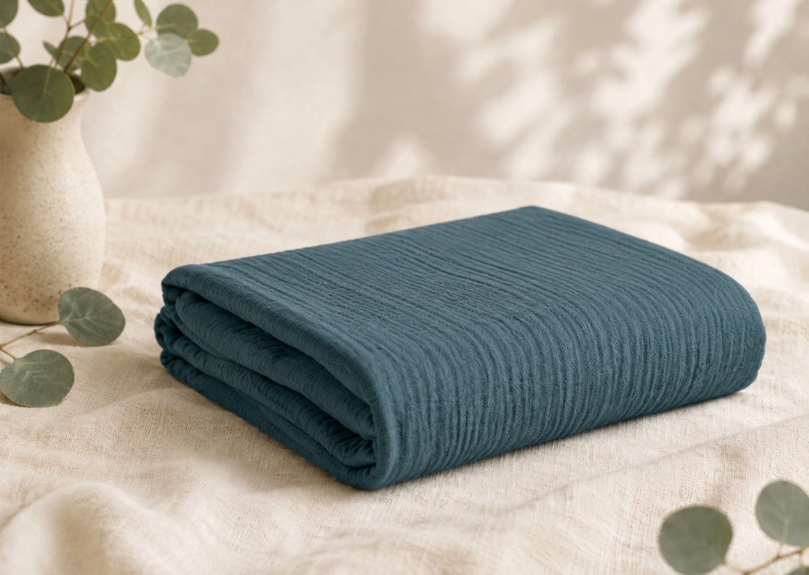 Ocean Muslin swaddle