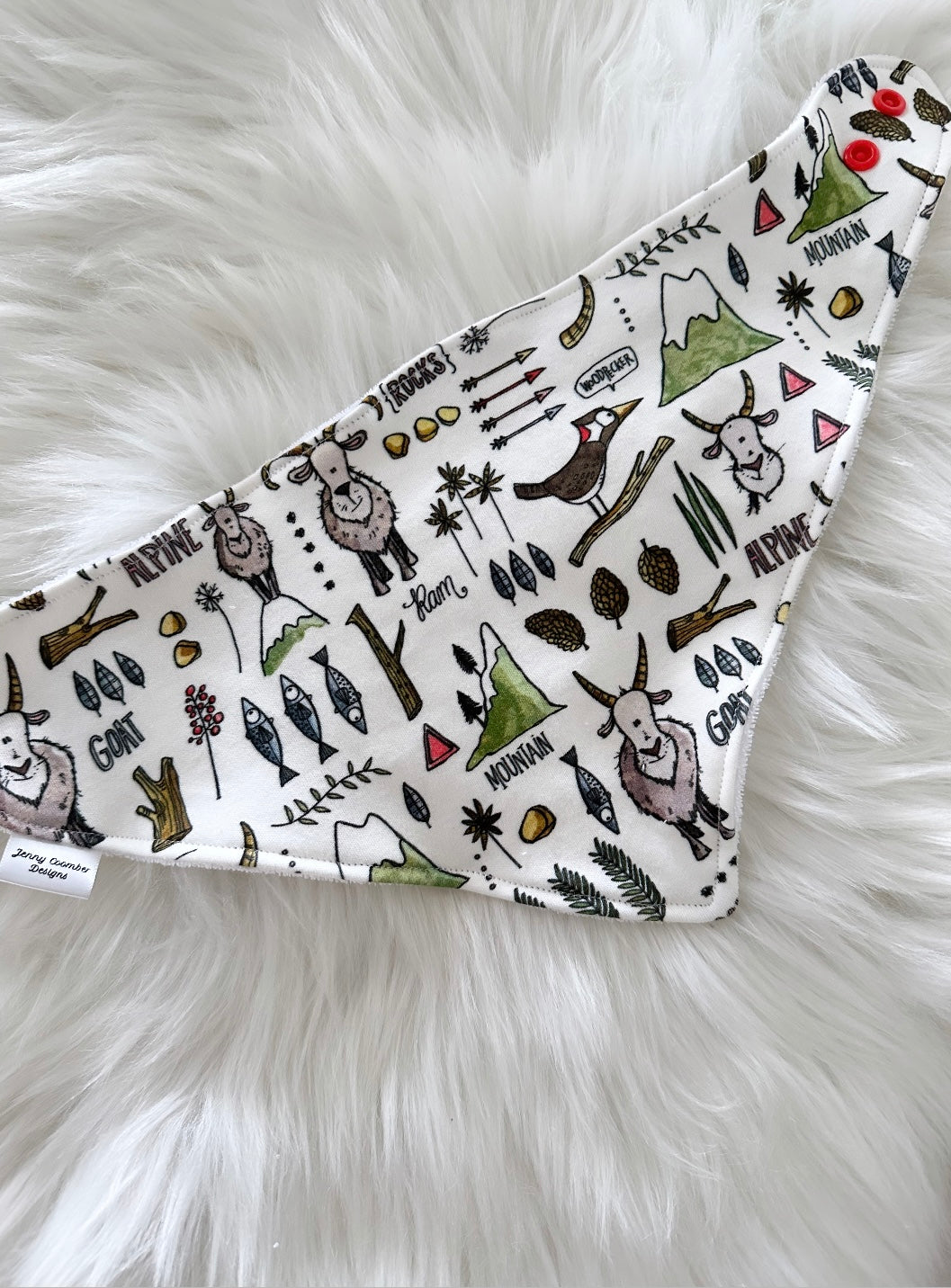 Alpine Goats Bandana Bib
