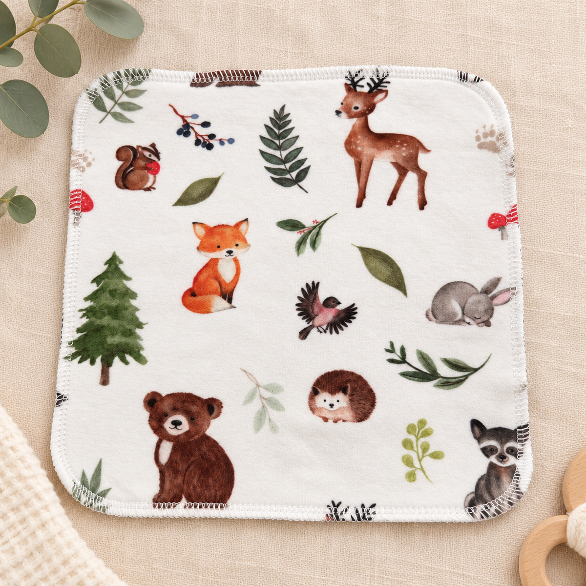 Whimsical Woodland | Baby Washcloths – Set of 3