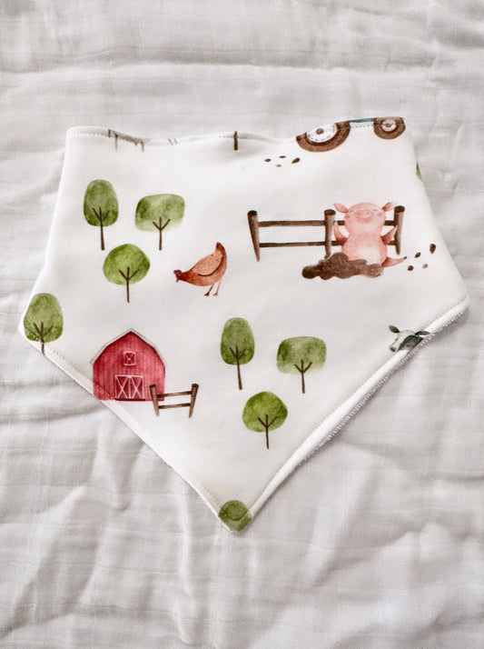 On the farm bandana bib