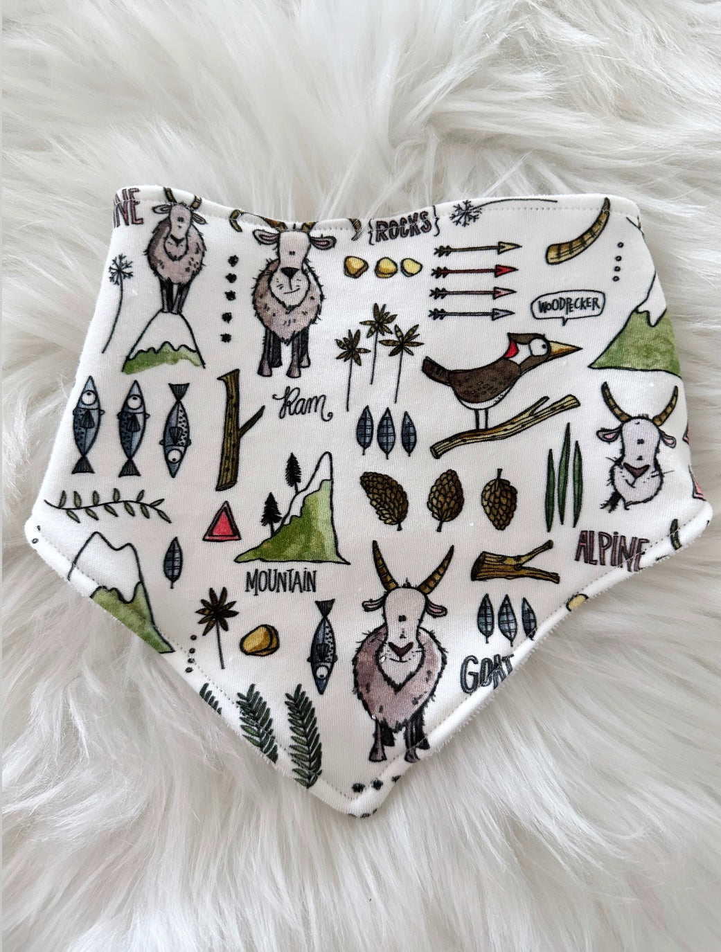 Alpine Goats Bandana Bib