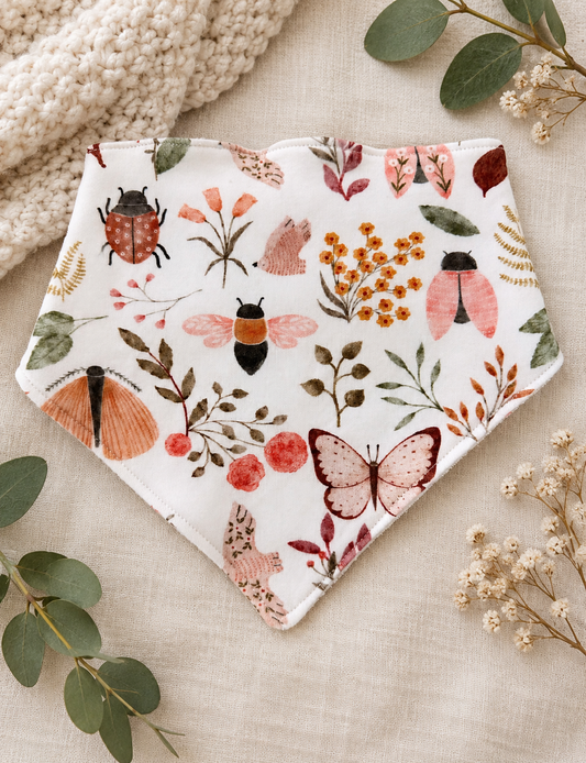 Babero bandana de amigos del jardín