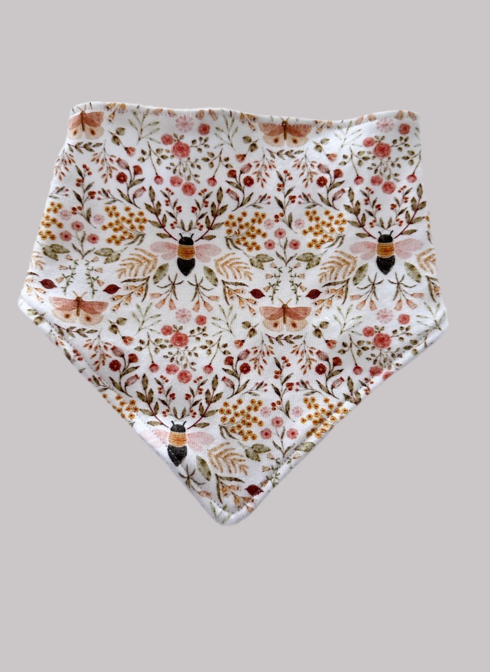 Honey bloom bandana bib