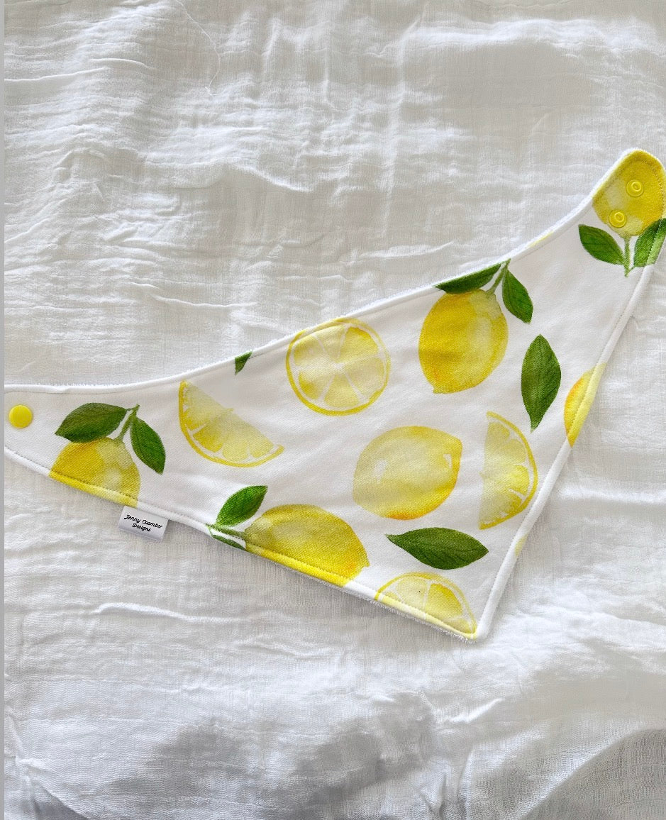Lemon Bandana bib