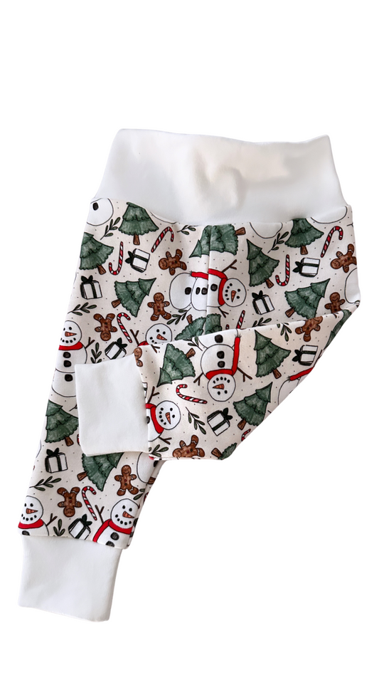 Snowman party leggings