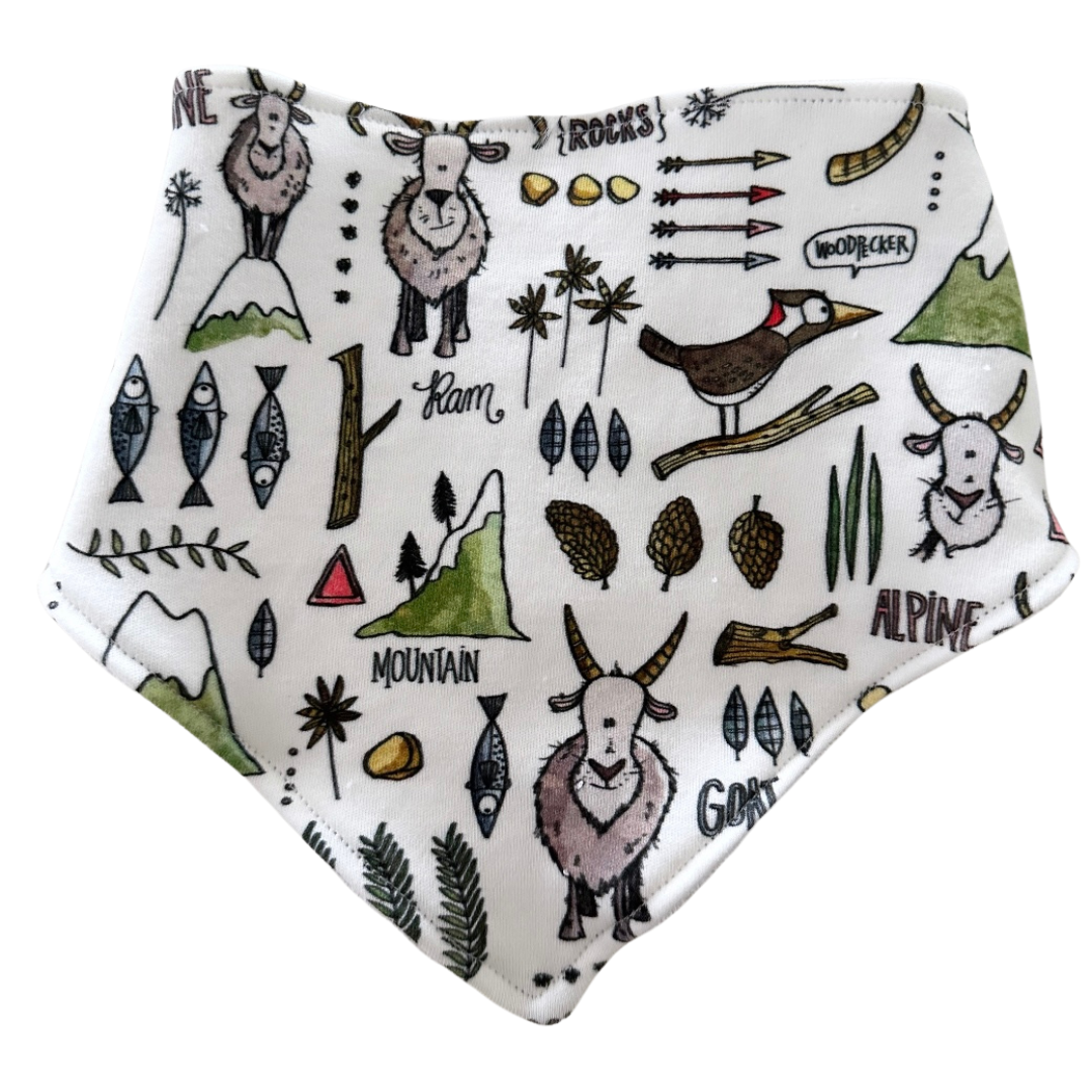 Alpine Goats Bandana Bib