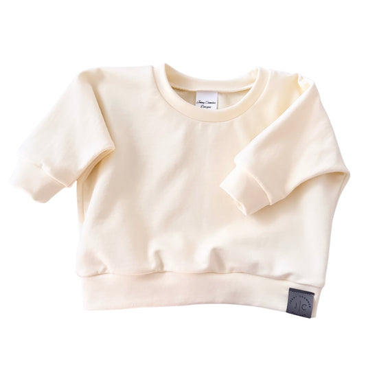 Vanilla crew pullover