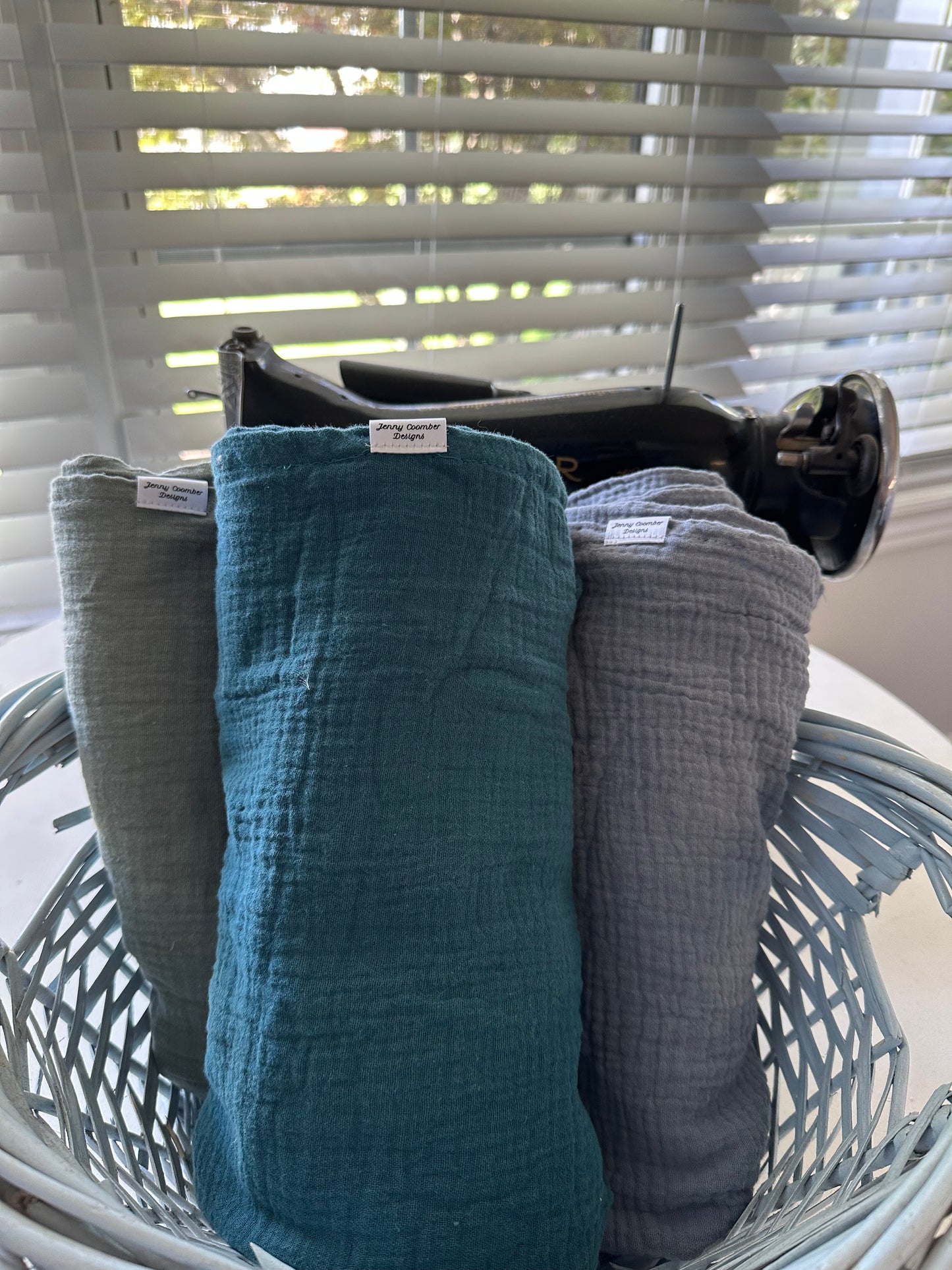 Ocean Muslin swaddle